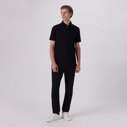 Bugatchi Hendrix Solid Polo Shirt Black