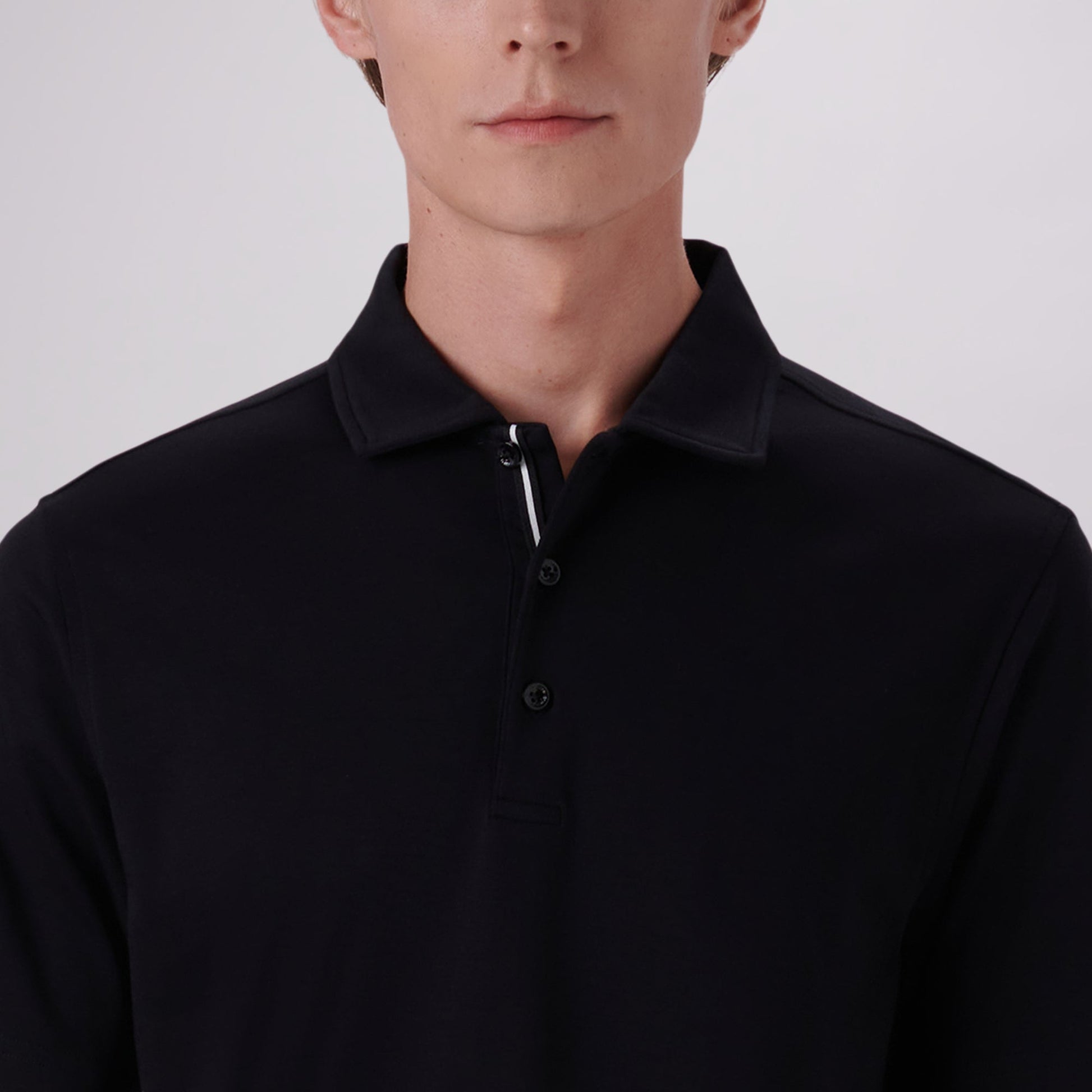 Bugatchi Hendrix Solid Polo Shirt Black