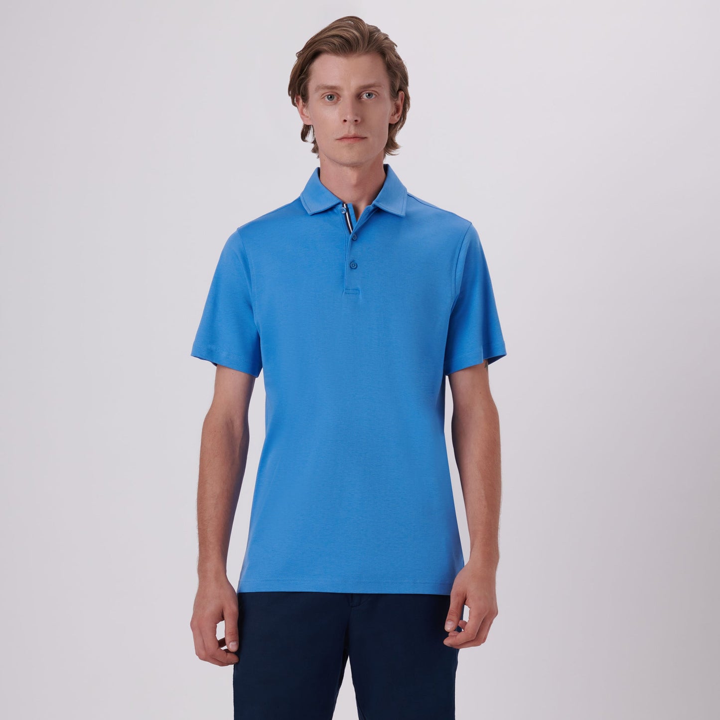 Bugatchi Hendrix Solid Polo Shirt Classic Blue