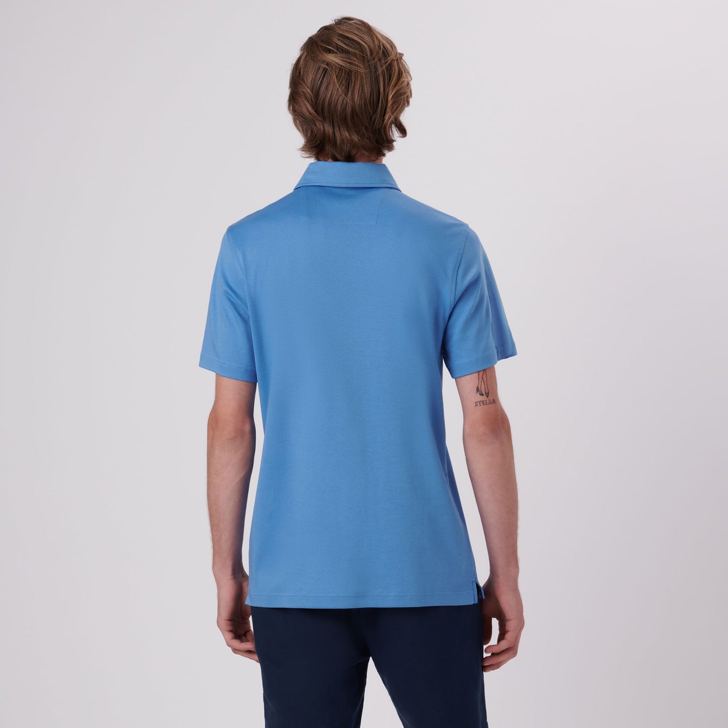 Bugatchi Hendrix Solid Polo Shirt Classic Blue