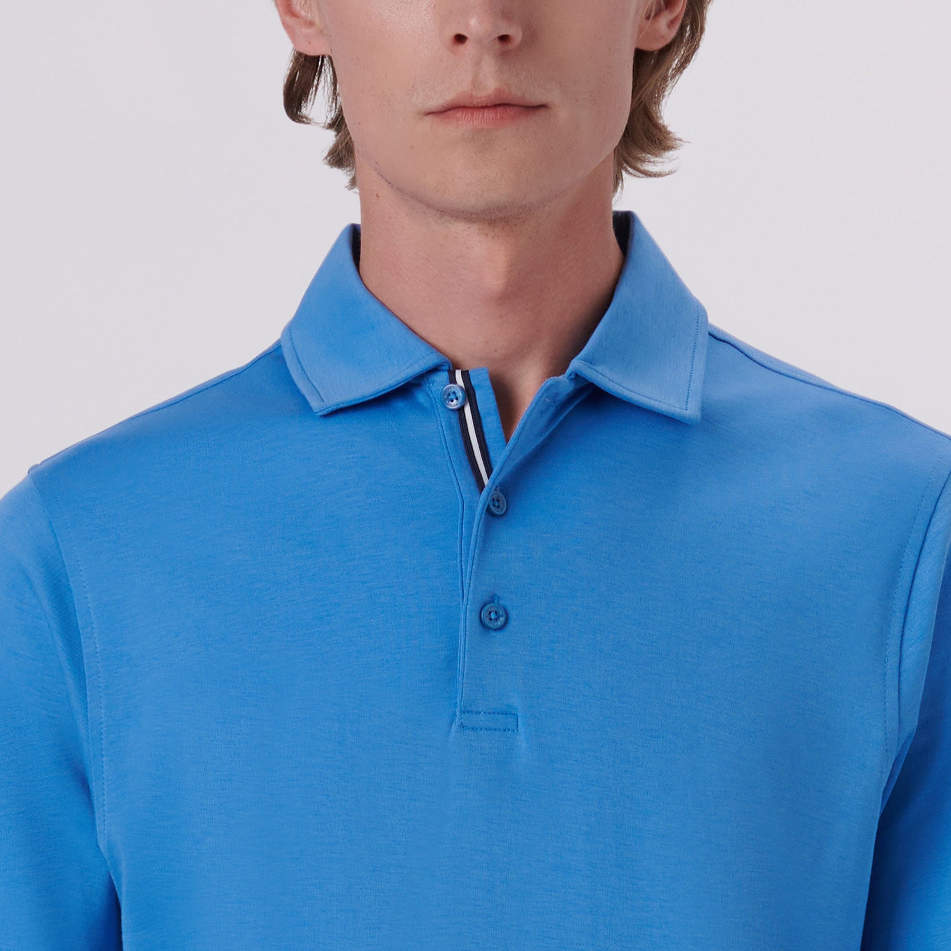 Bugatchi Hendrix Solid Polo Shirt Classic Blue