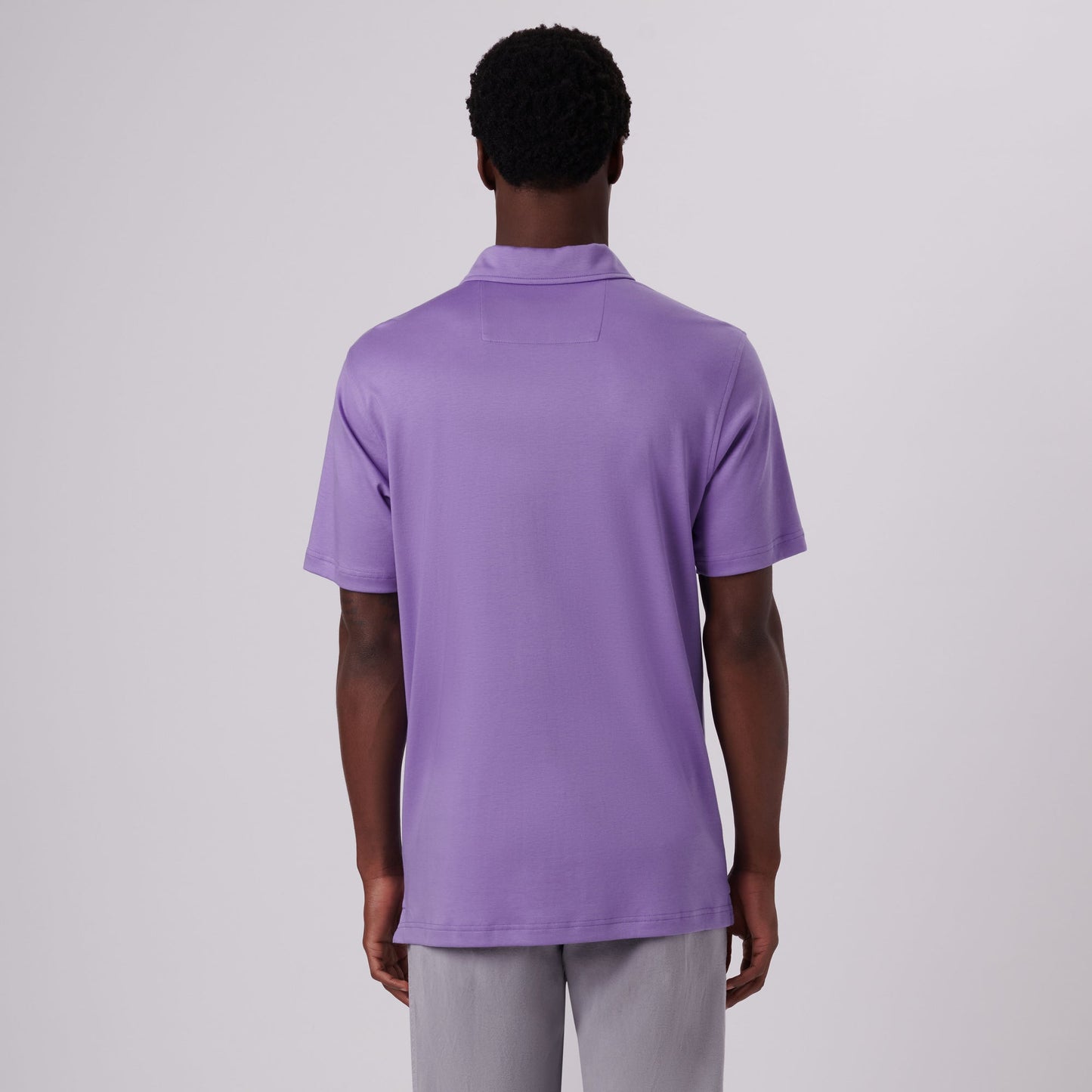 Bugatchi Hendrix Solid Polo Shirt Lavender