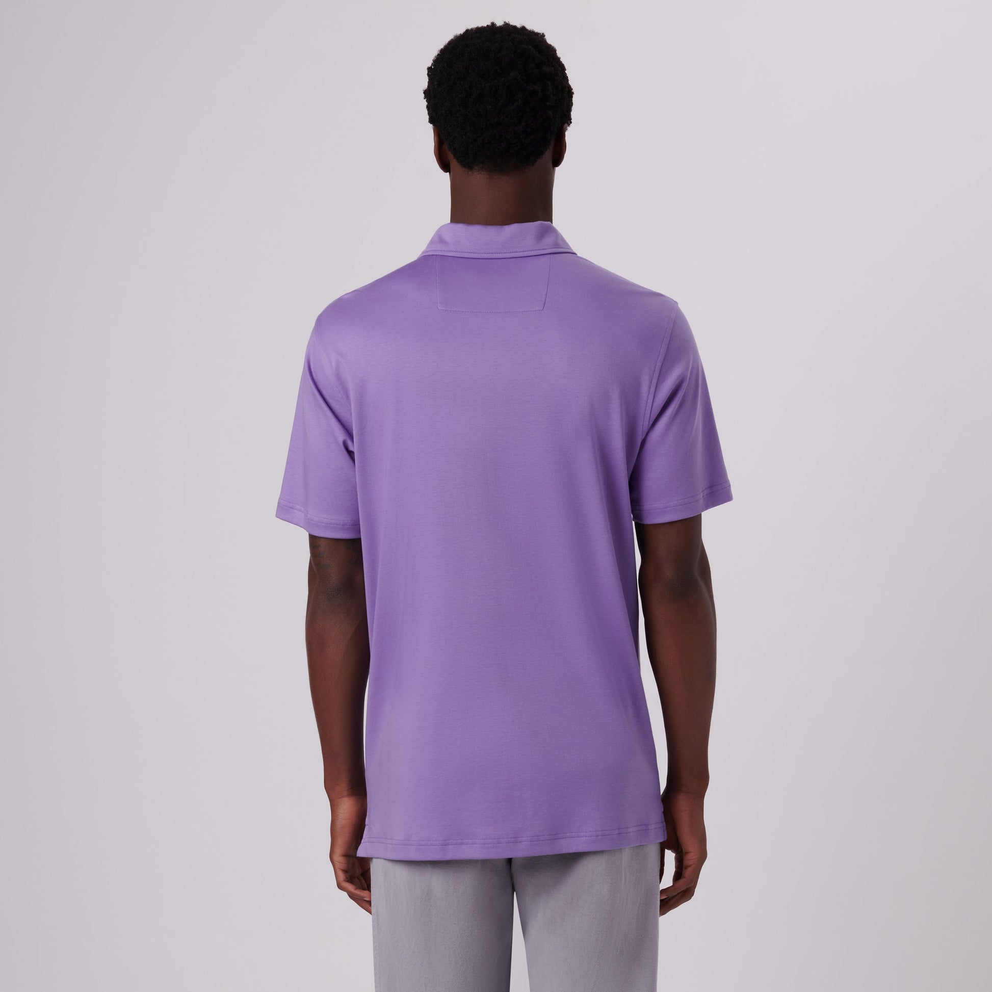 Bugatchi Hendrix Solid Polo Shirt Lavender