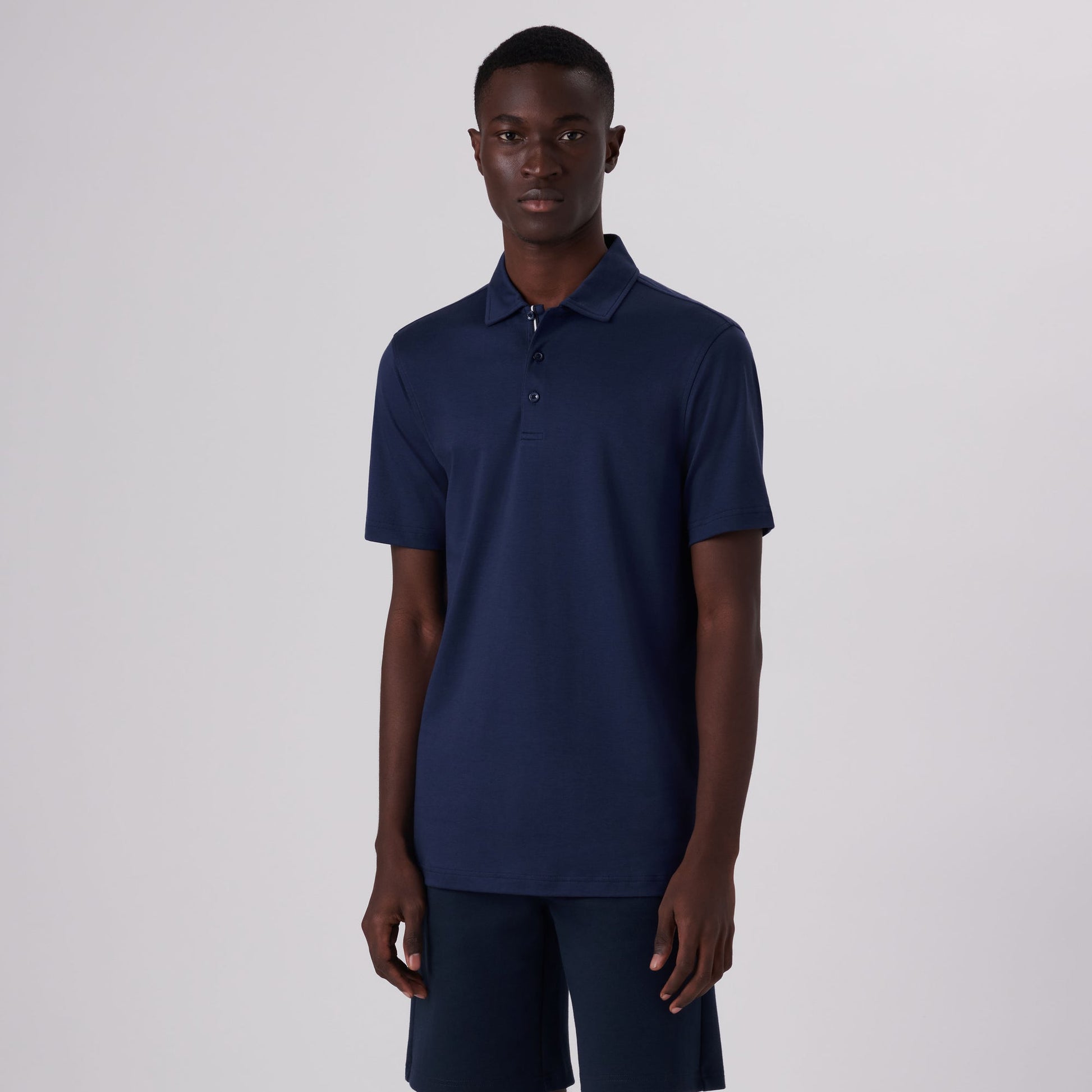 Bugatchi Hendrix Solid Polo Shirt Midnight