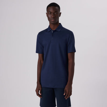 Bugatchi Hendrix Solid Polo Shirt Midnight