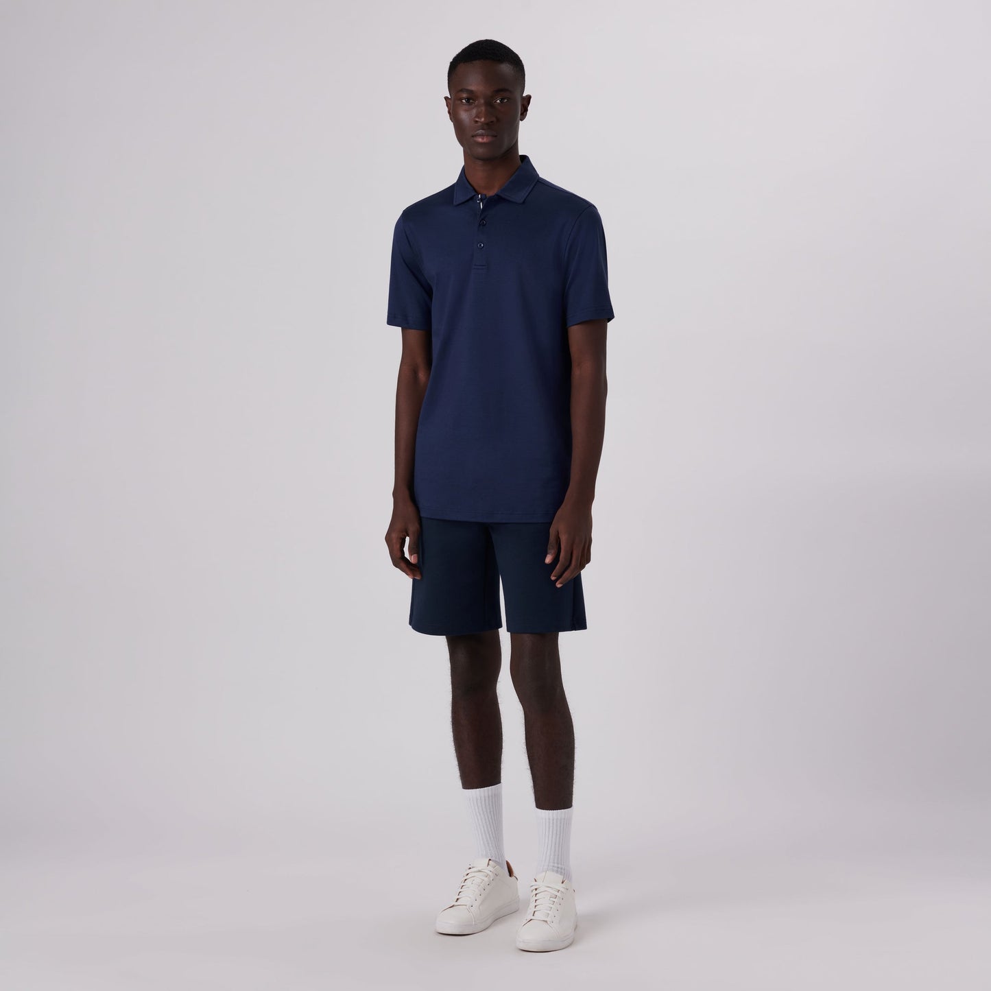 Bugatchi Hendrix Solid Polo Shirt Midnight