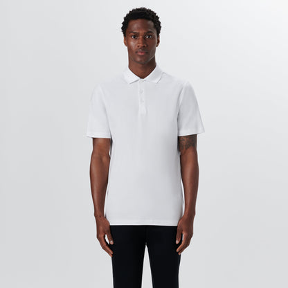Bugatchi Hendrix Solid Polo Shirt White
