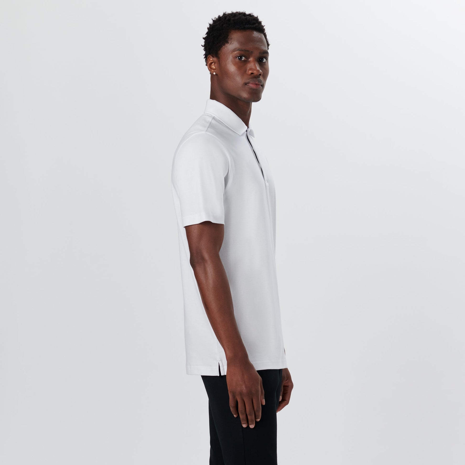 Bugatchi Hendrix Solid Polo Shirt White