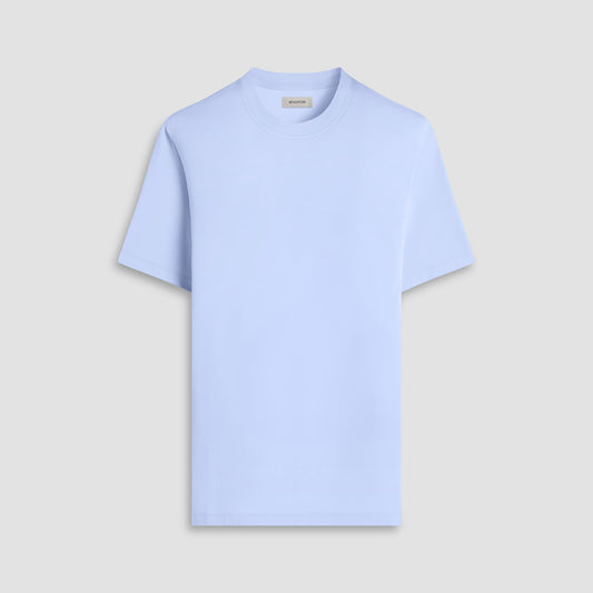 Bugatchi Rufus Solid OoohCotton® Crew Neck T-Shirt Sky