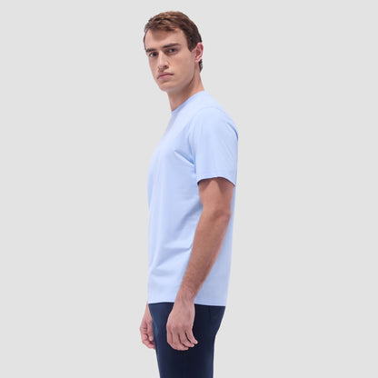 Bugatchi Rufus Solid OoohCotton® Crew Neck T-Shirt Sky