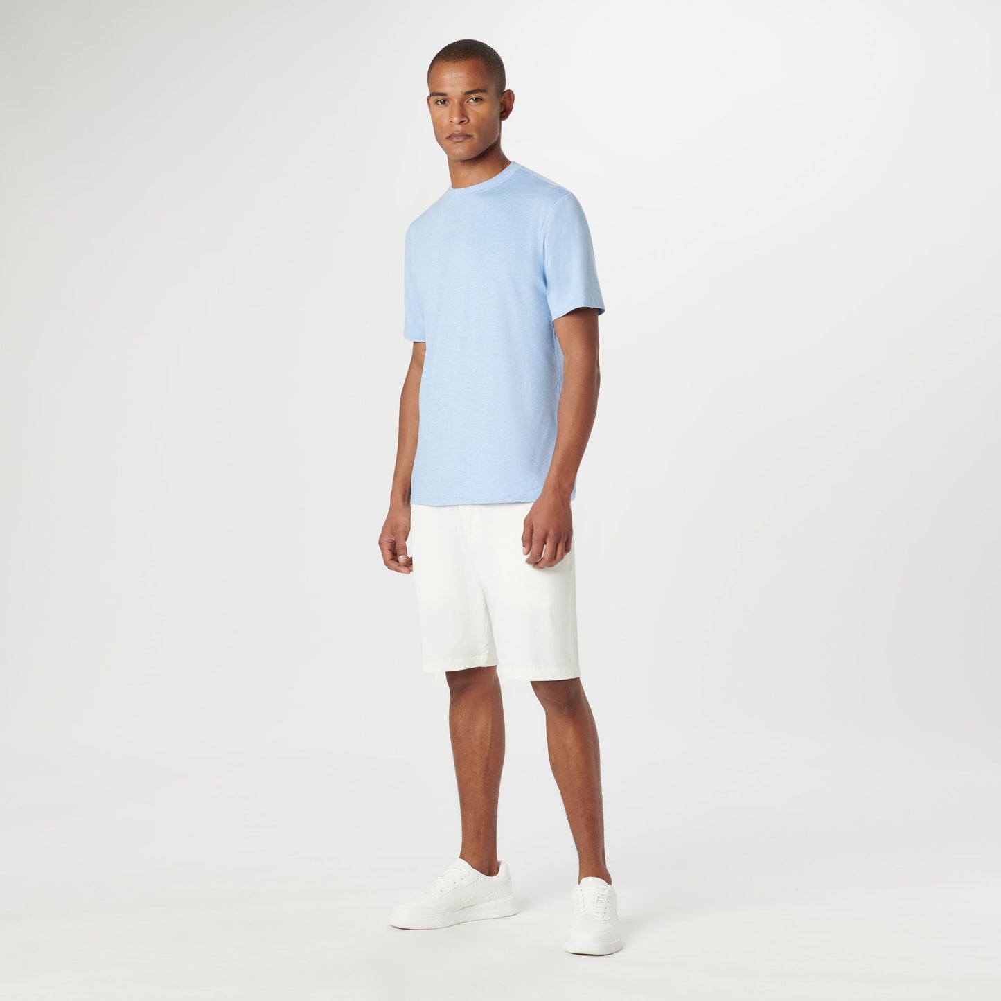 Bugatchi UV50 Performance T-Shirt Sky
