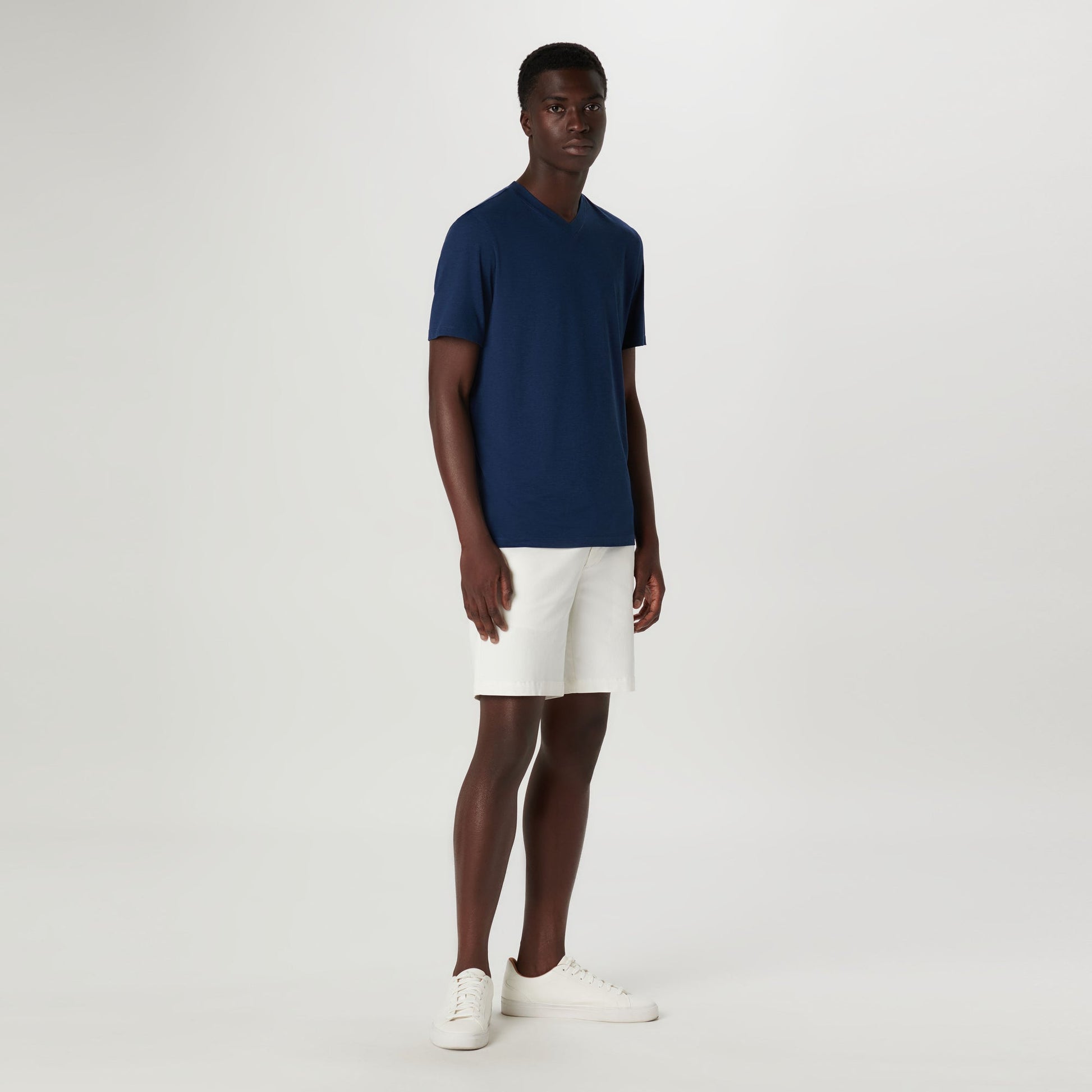 Bugatchi UV50 Performance T-Shirt Navy