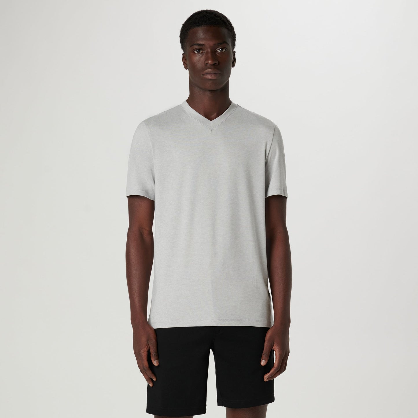 Bugatchi UV50 Performance T-Shirt Platinum