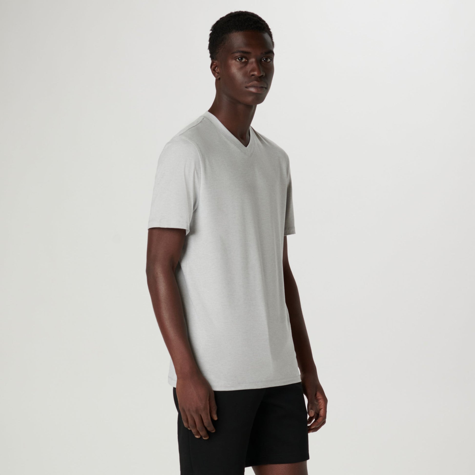 Bugatchi UV50 Performance T-Shirt Platinum