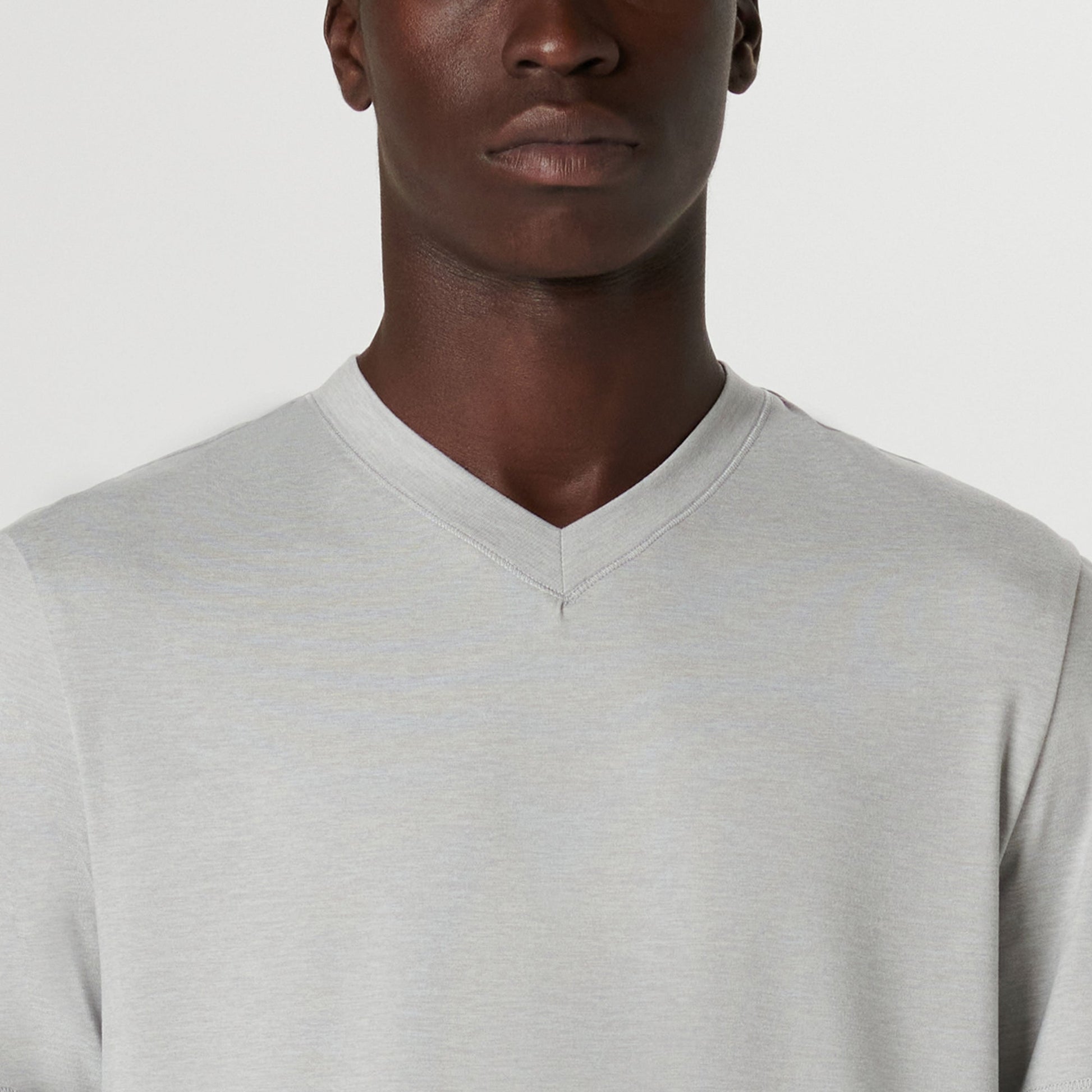 Bugatchi UV50 Performance T-Shirt Platinum
