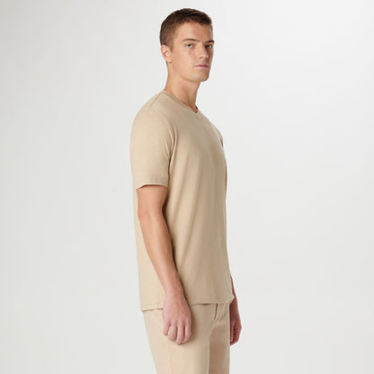 Bugatchi UV50 Performance T-Shirt Sand
