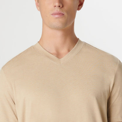 Bugatchi UV50 Performance T-Shirt Sand