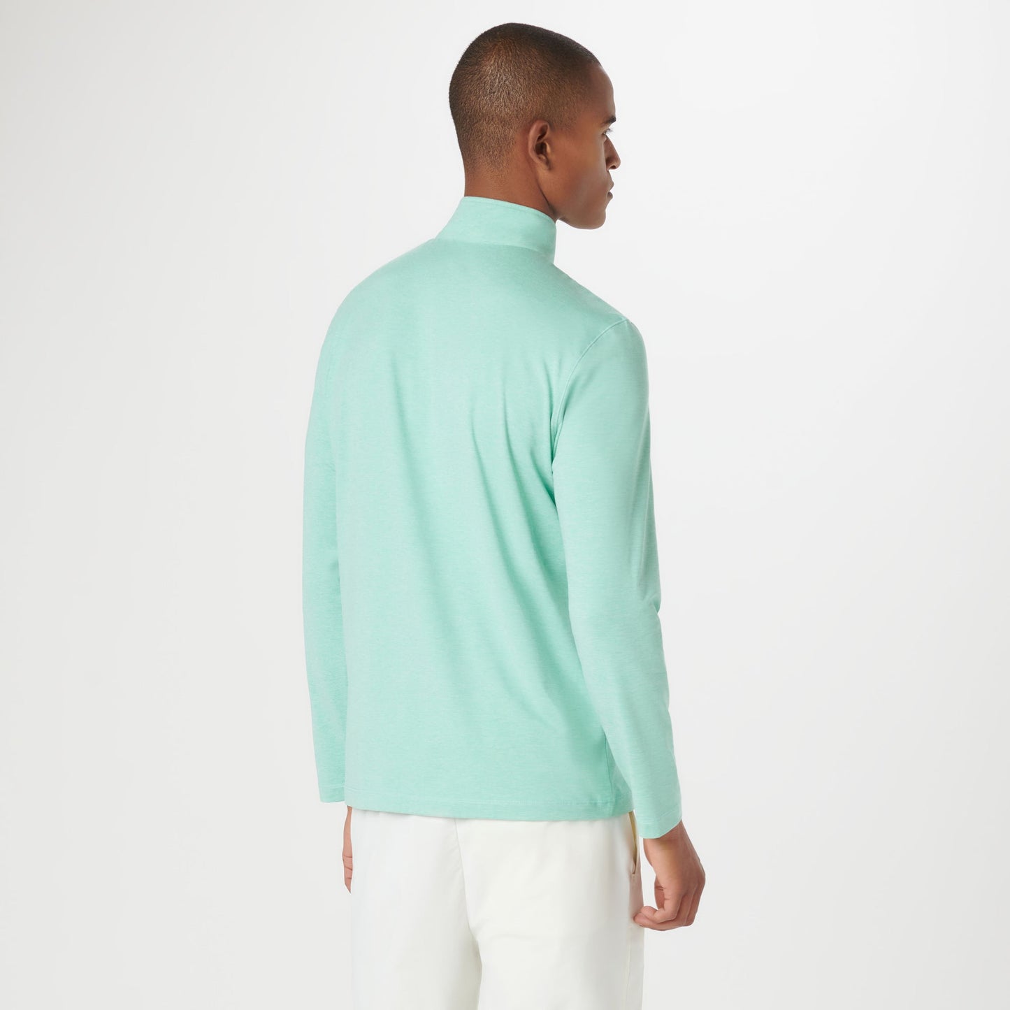 Bugatchi UV50 Performance Pullover Mint