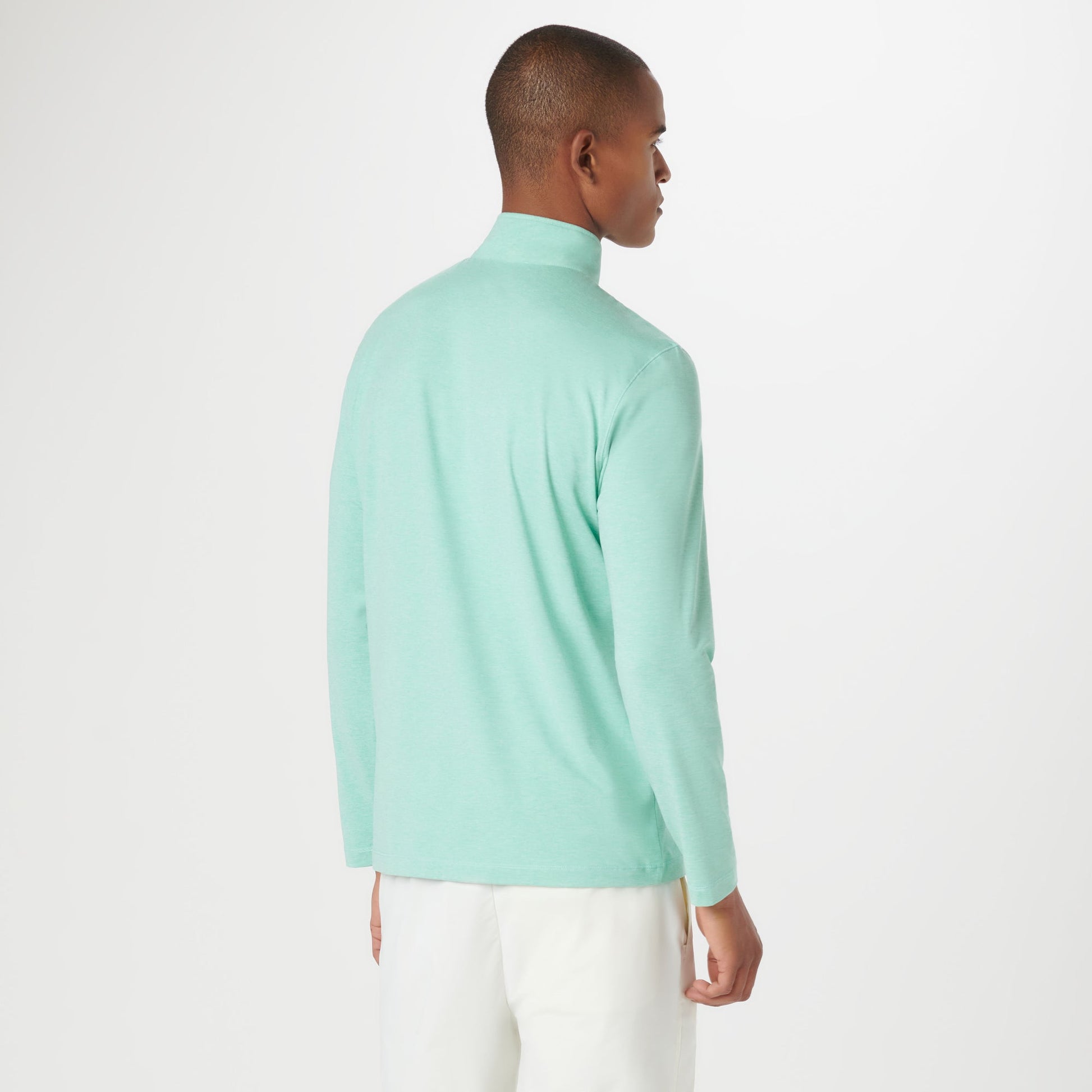 Bugatchi UV50 Performance Pullover Mint