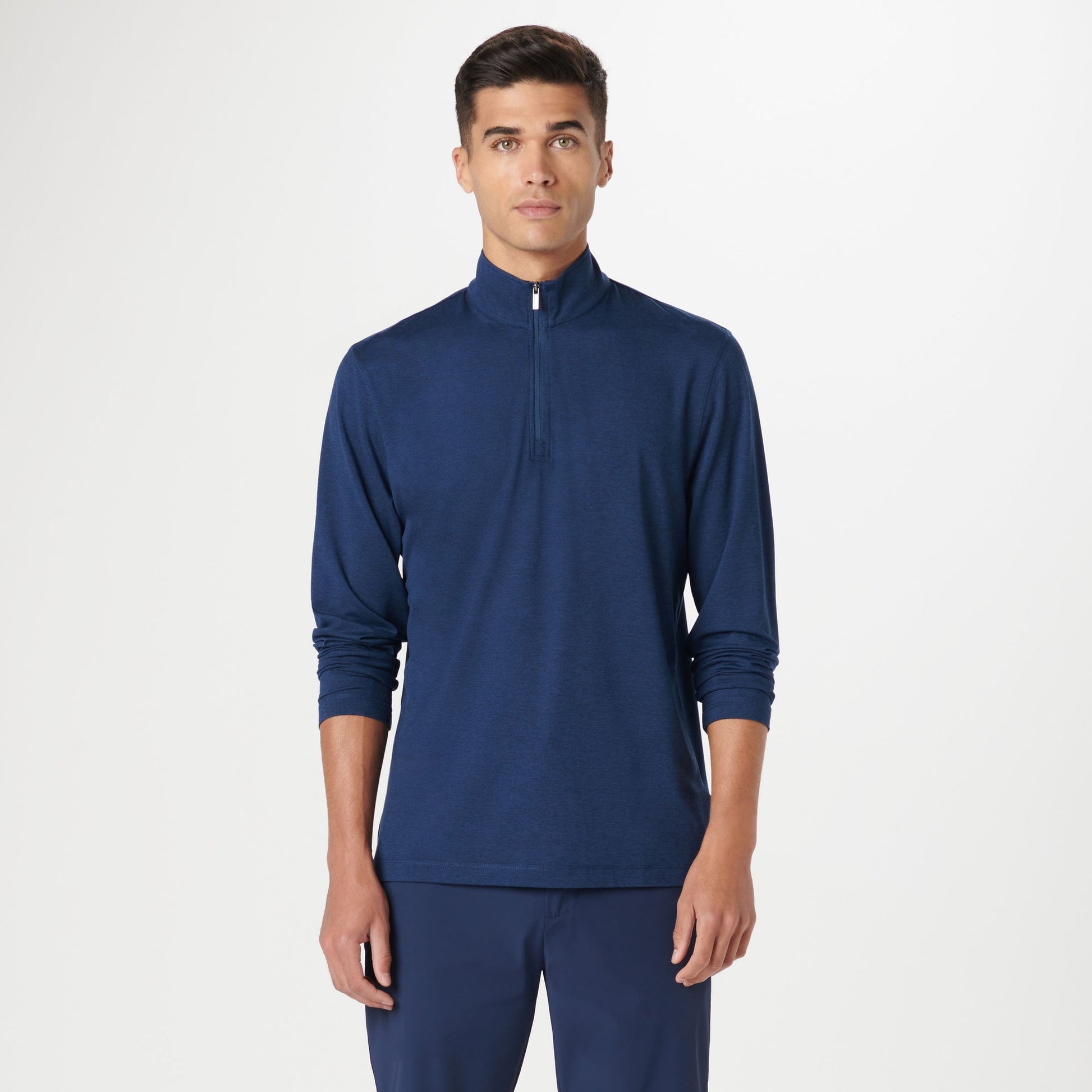 Bugatchi UV50 Performance Pullover Navy