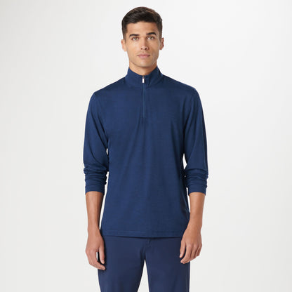 Bugatchi UV50 Performance Pullover Navy