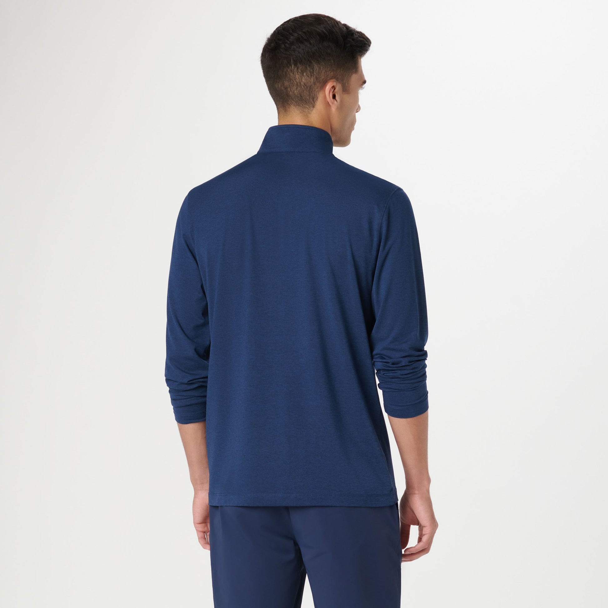 Bugatchi UV50 Performance Pullover Navy