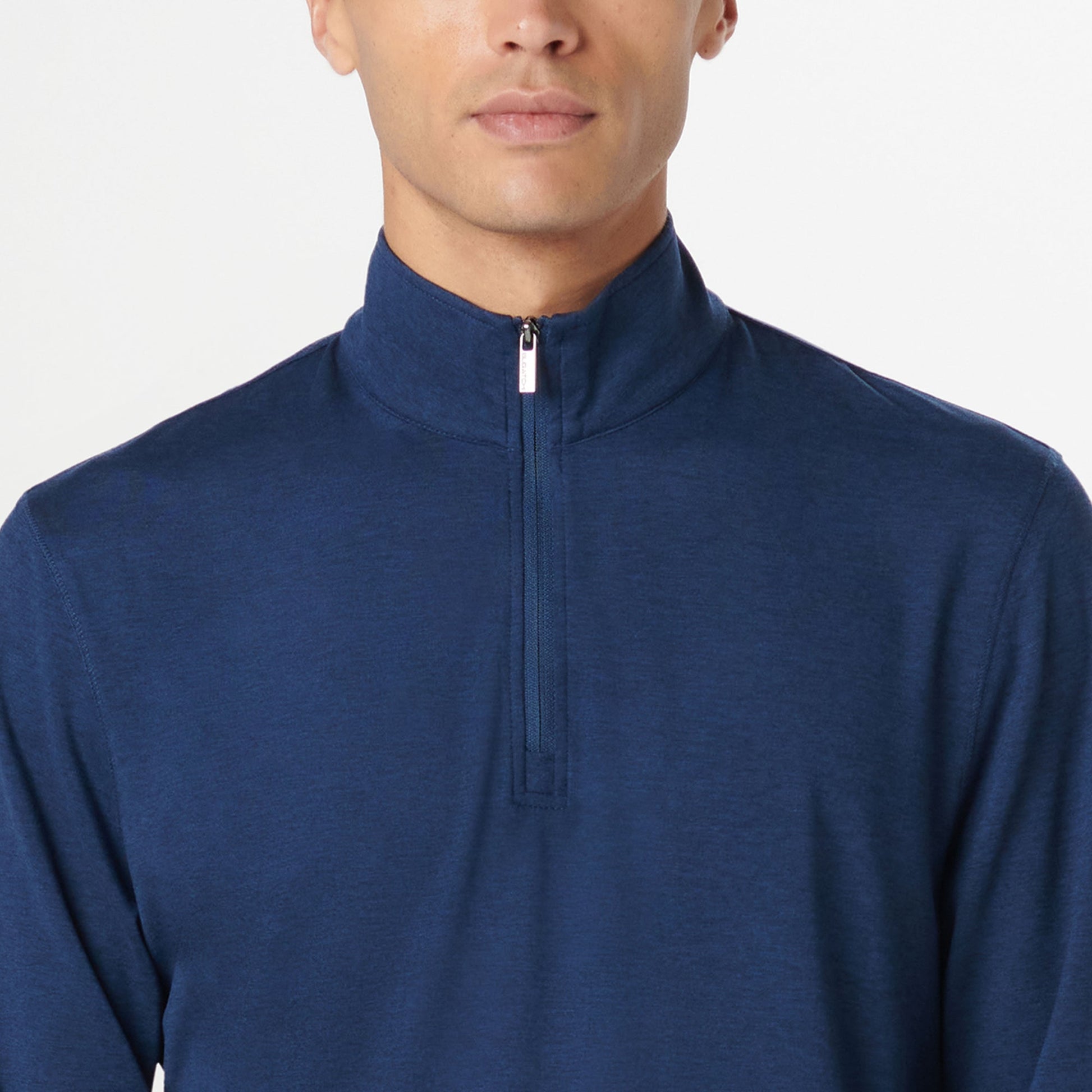 Bugatchi UV50 Performance Pullover Navy