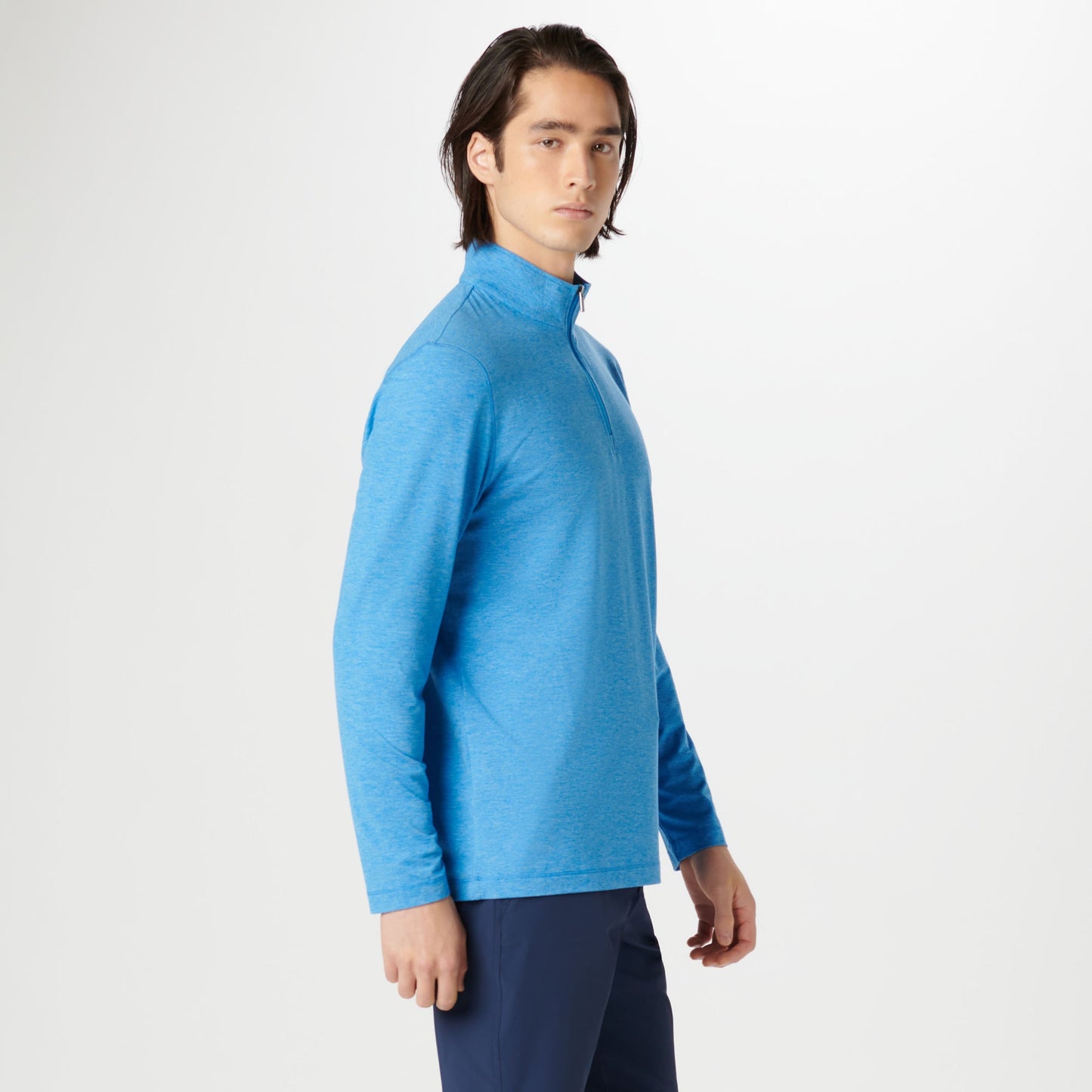 Bugatchi UV50 Performance Pullover Ocean