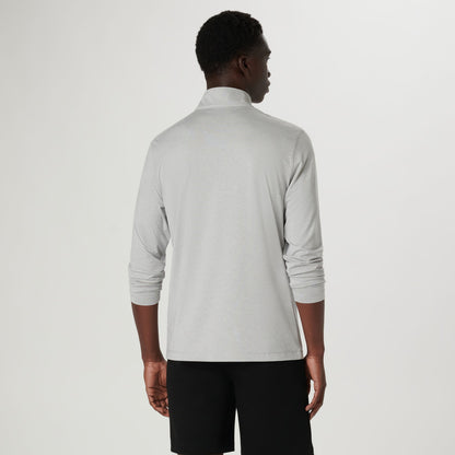 Bugatchi UV50 Performance Pullover Platinum