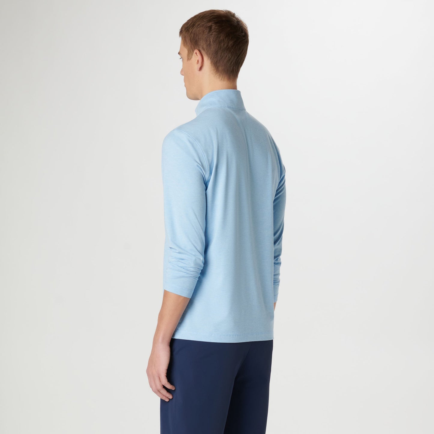 Bugatchi UV50 Performance Pullover Sky