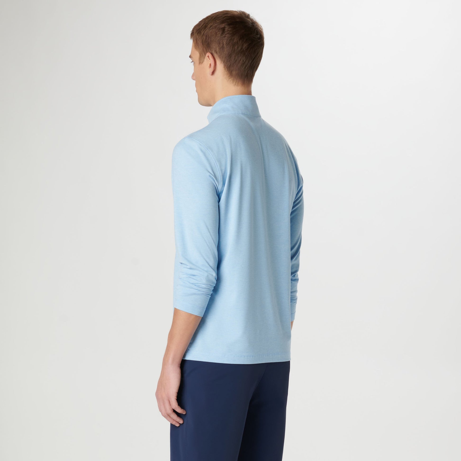 Bugatchi UV50 Performance Pullover Sky