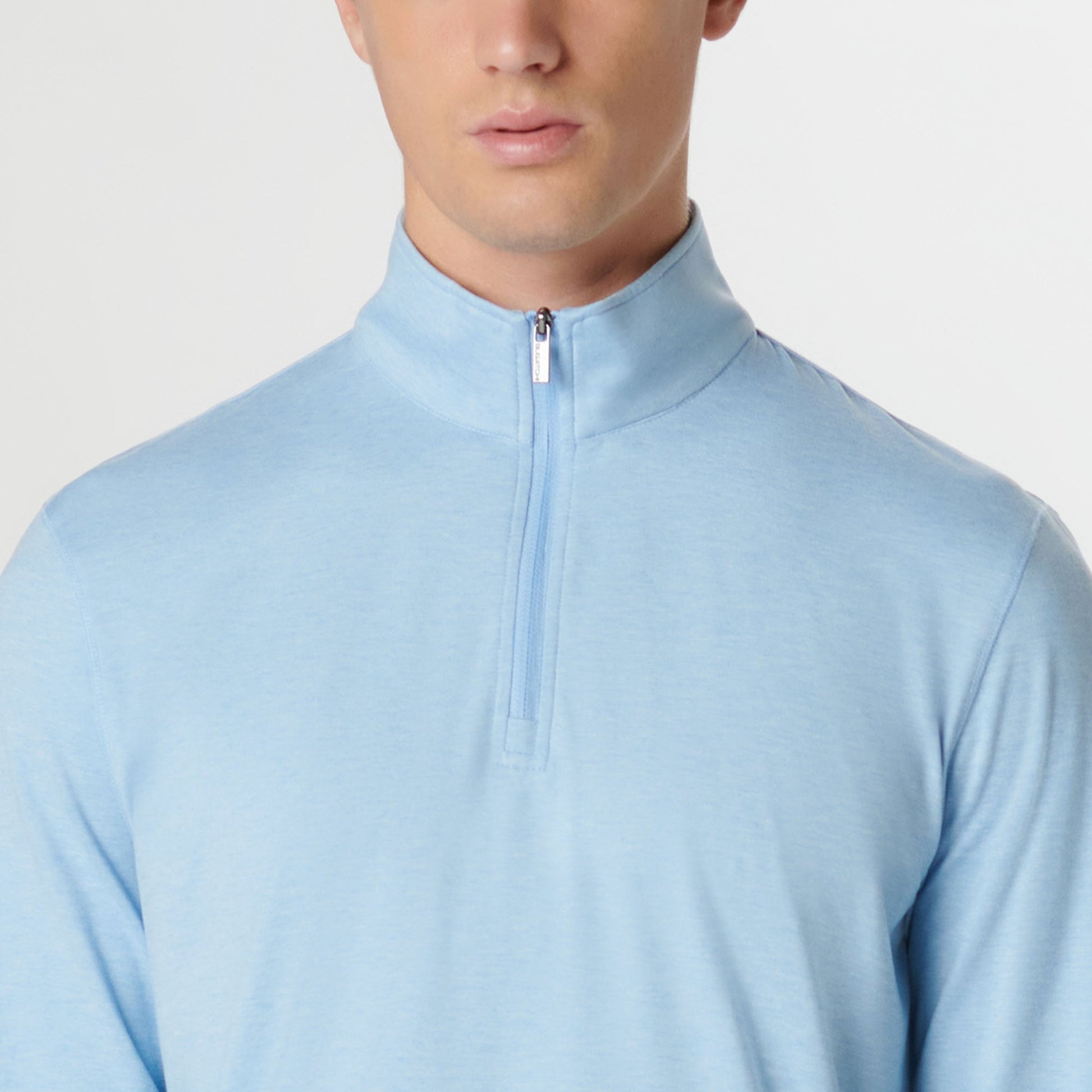 Bugatchi UV50 Performance Pullover Sky
