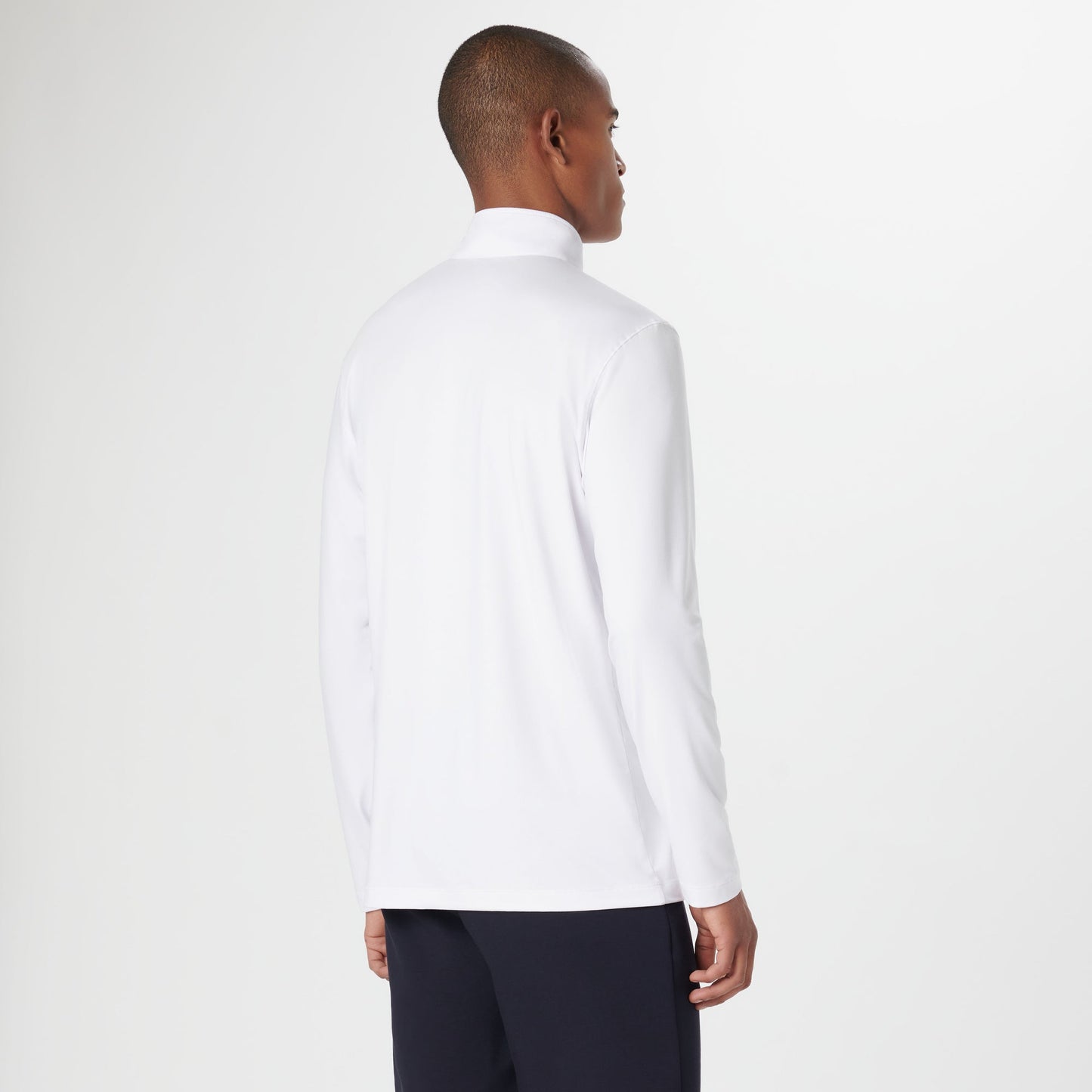 Bugatchi UV50 Performance Pullover White