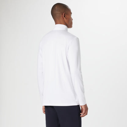 Bugatchi UV50 Performance Pullover White
