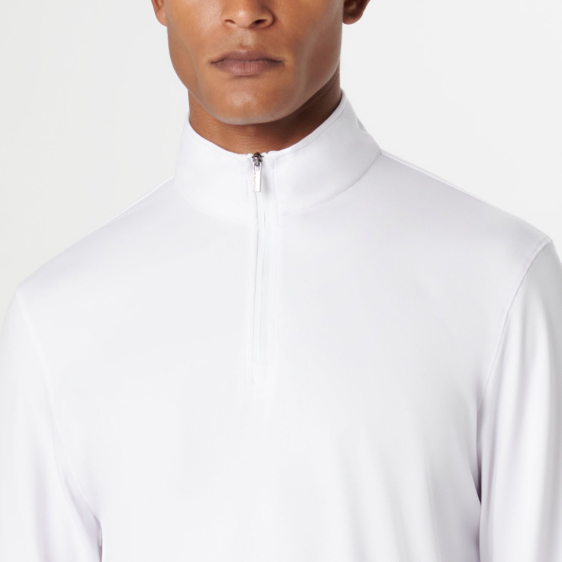 Bugatchi UV50 Performance Pullover White
