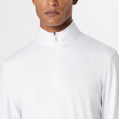 Bugatchi UV50 Performance Pullover White