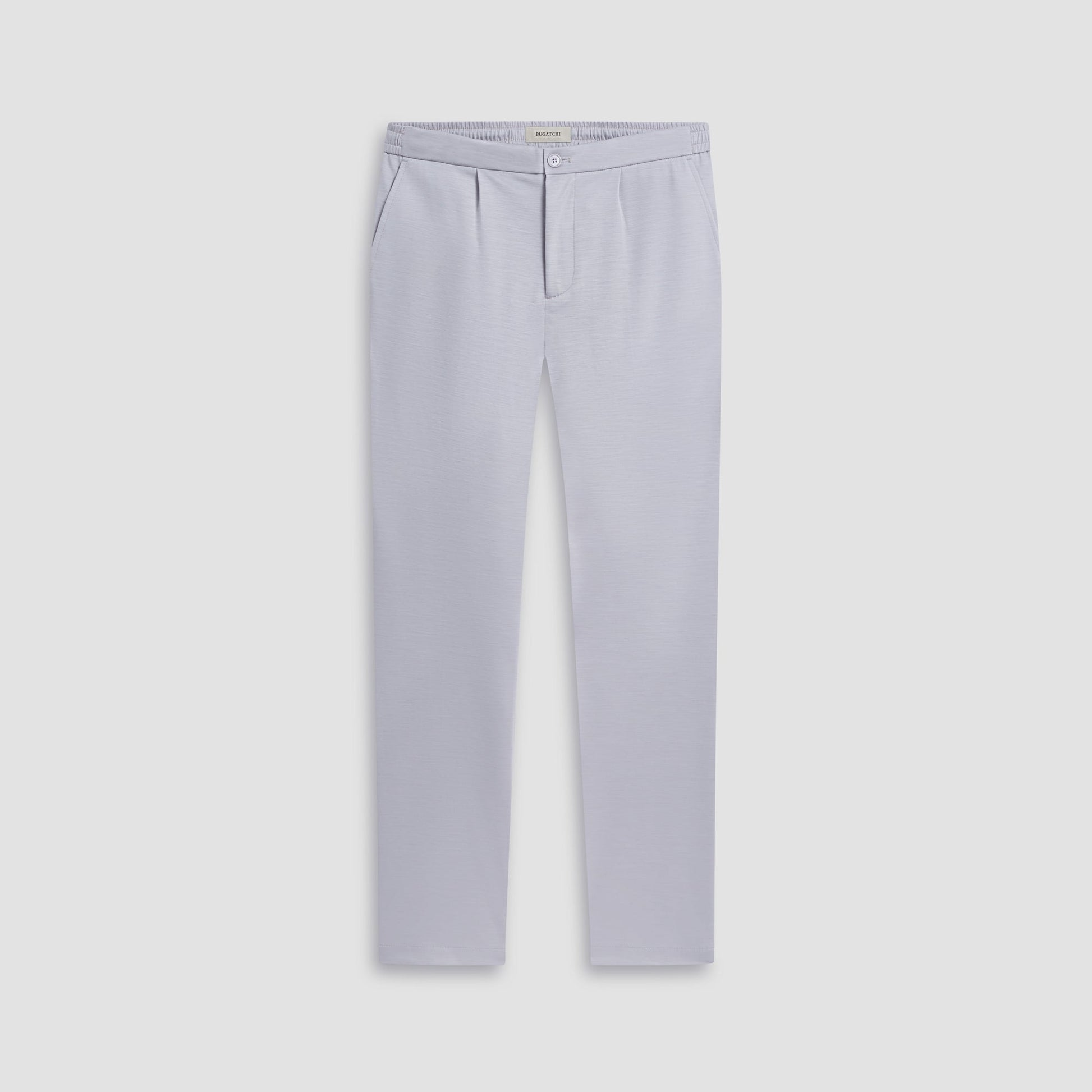 Bugatchi Performance Knit Dress Pants Platinum