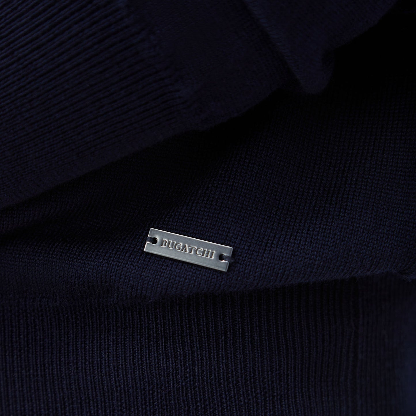 Bugatchi Spencer Quarter-Zip Super Merino™ Sweater Navy