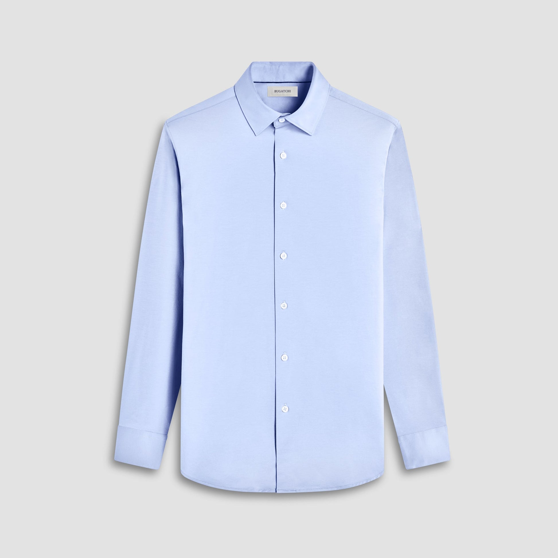 Bugatchi James Solid OoohCotton® Shirt Sky