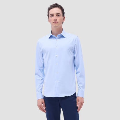 Bugatchi James Solid OoohCotton® Shirt Sky