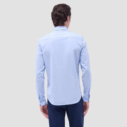 Bugatchi James Solid OoohCotton® Shirt Sky