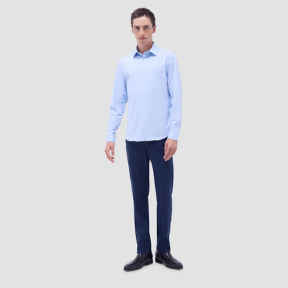 Bugatchi James Solid OoohCotton® Shirt Sky