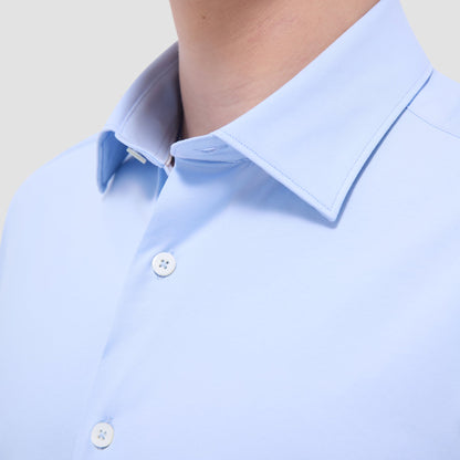 Bugatchi James Solid OoohCotton® Shirt Sky