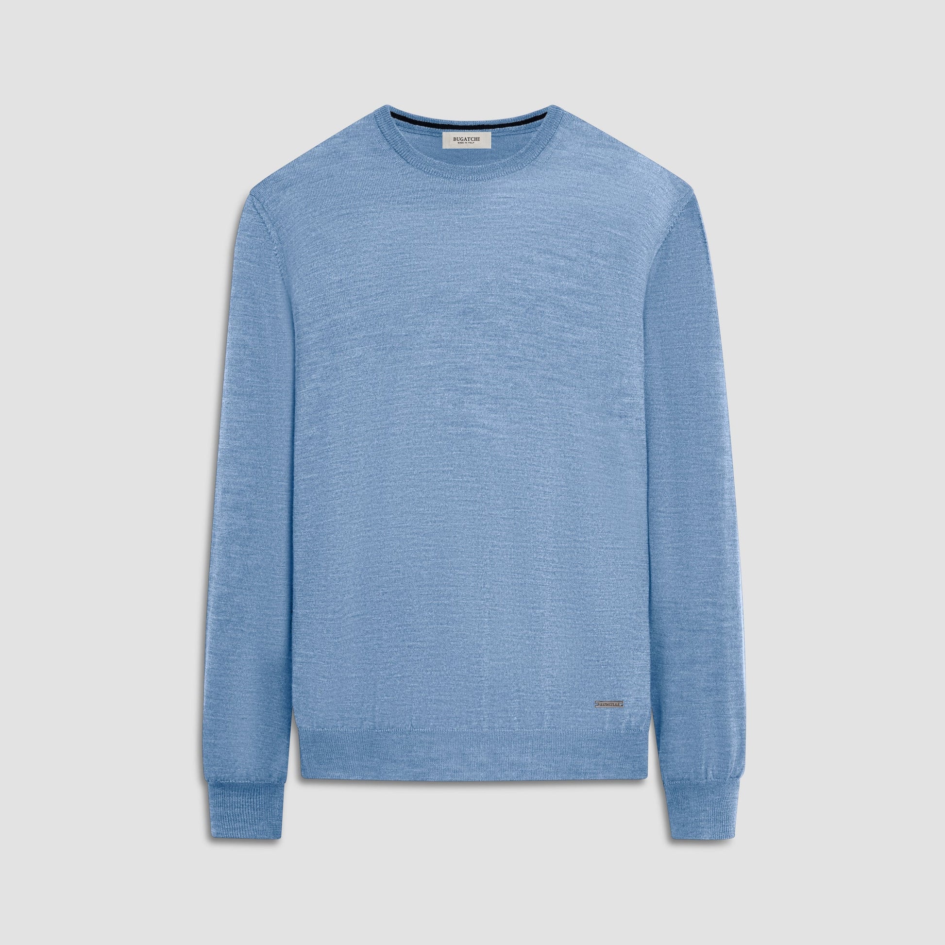 Bugatchi Scott Crew Neck Super Merino™ Sweater Air Blue