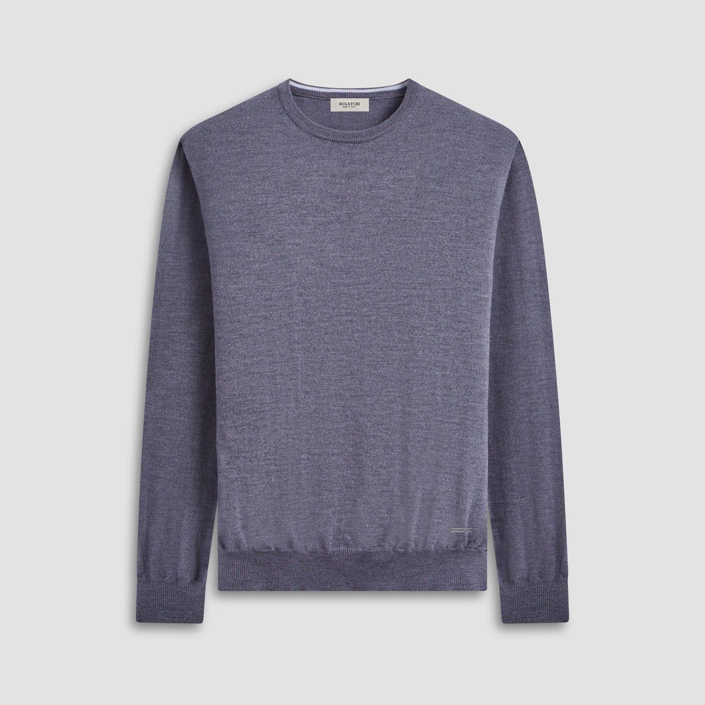 Bugatchi Scott Crew Neck Super Merino™ Sweater Anthracite