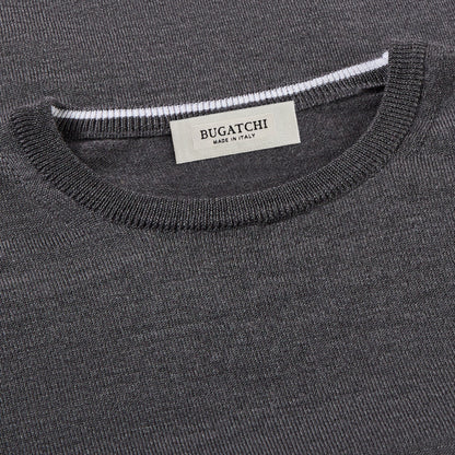 Bugatchi Scott Crew Neck Super Merino™ Sweater Anthracite