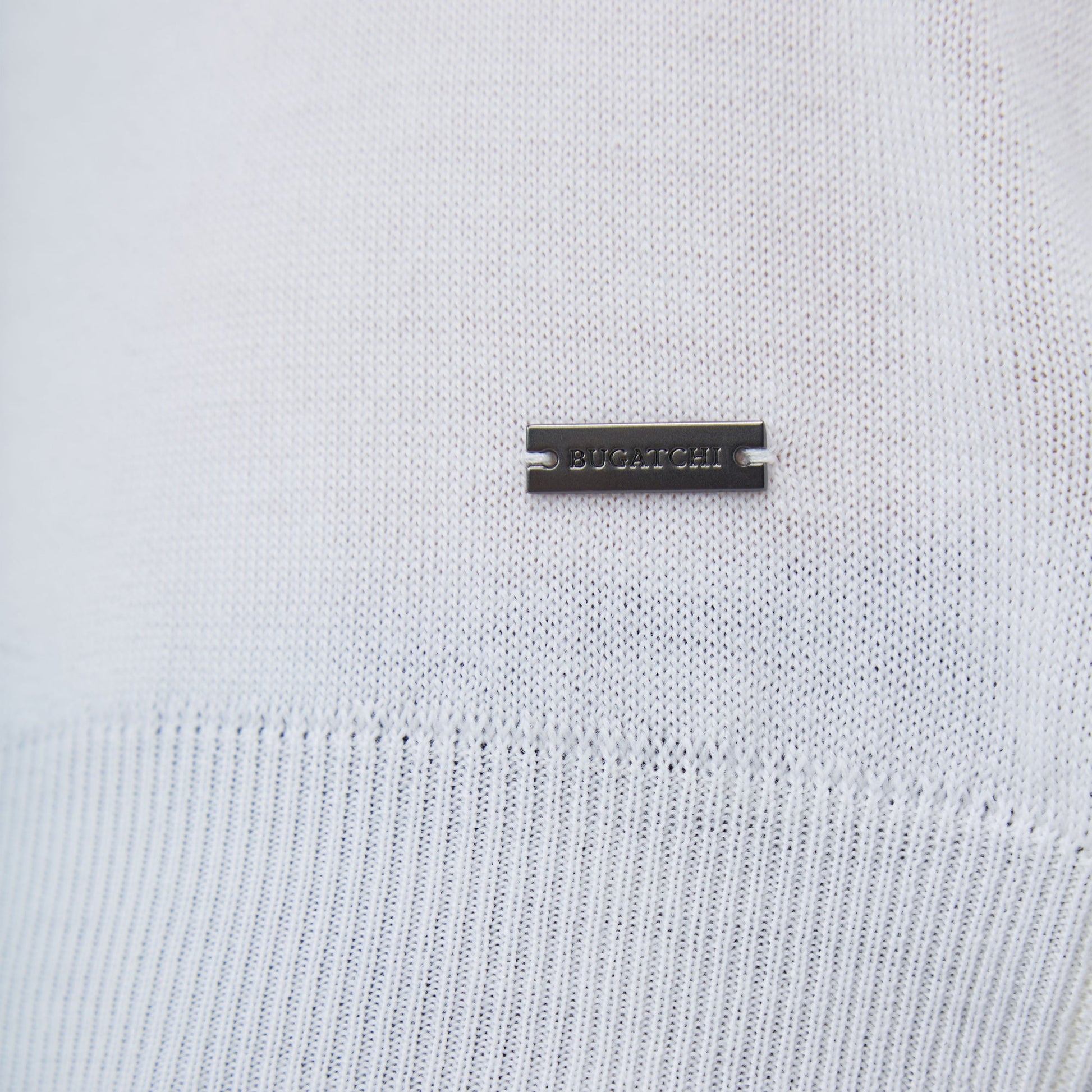 Bugatchi Scott Crew Neck Super Merino™ Sweater Chalk