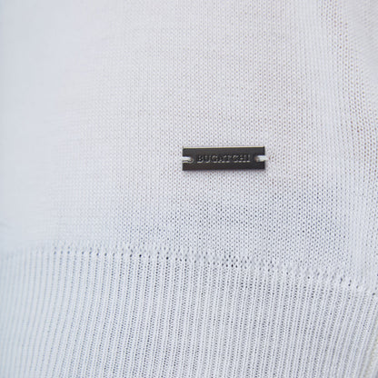 Bugatchi Scott Crew Neck Super Merino™ Sweater Chalk