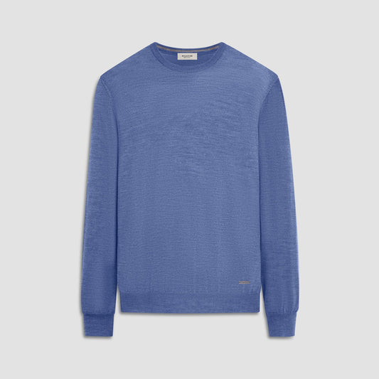 Bugatchi Scott Crew Neck Super Merino™ Sweater Denim
