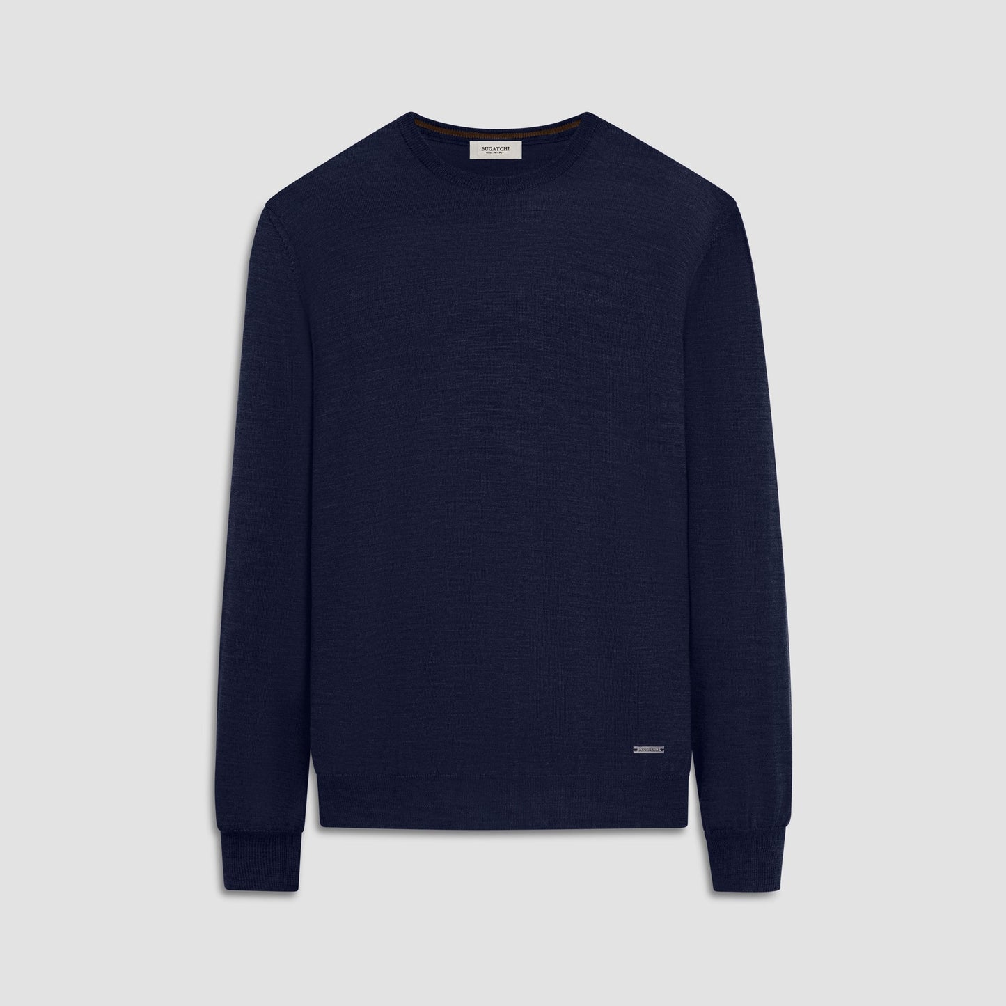 Bugatchi Scott Crew Neck Super Merino™ Sweater Midnight